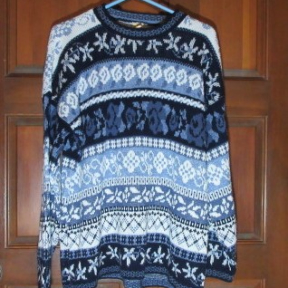 Men's Acrylic Knit Sweater by NORTH WEST BLUE